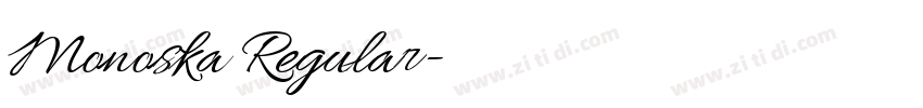 Monoska Regular字体转换